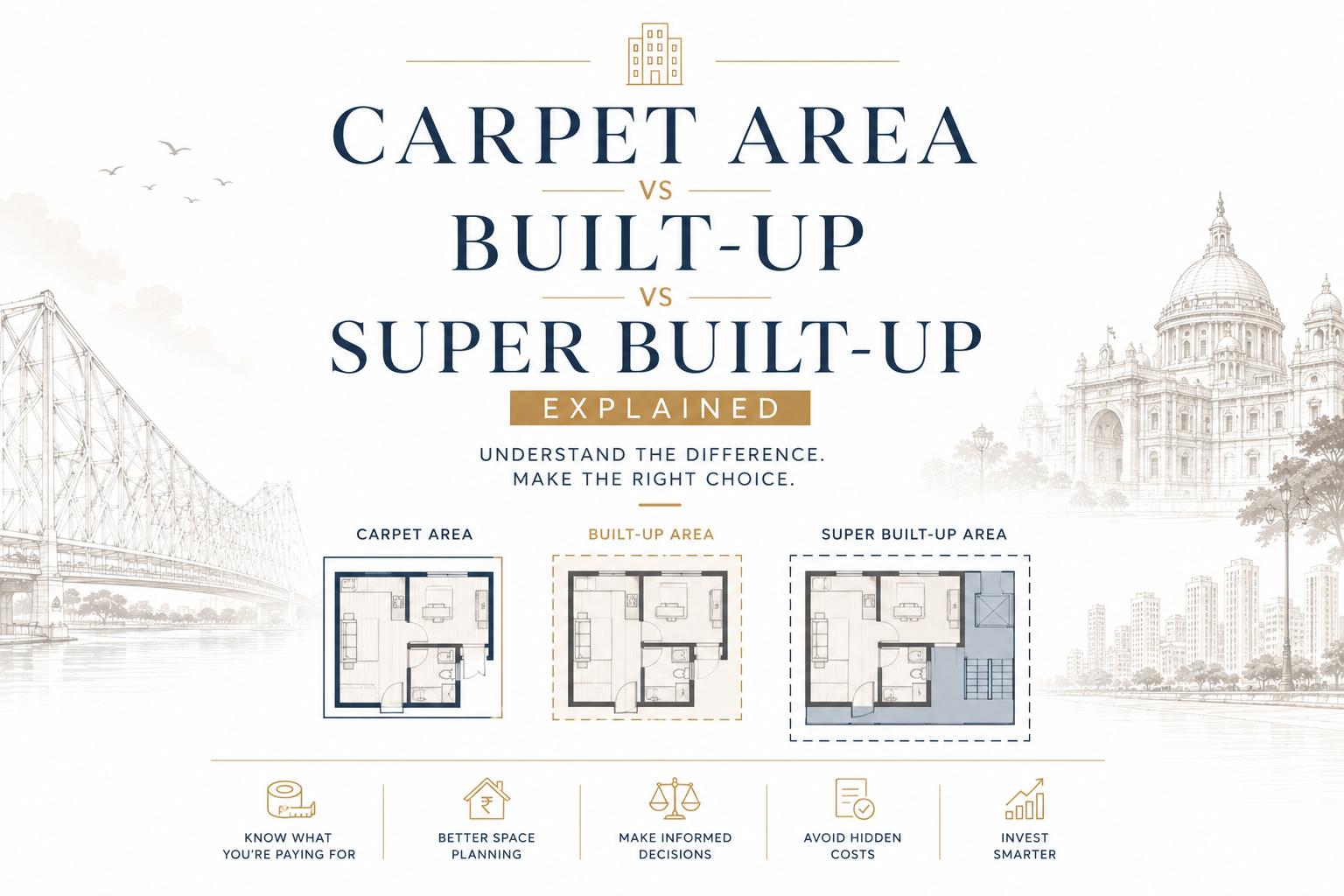 Carpet Area vs Built-Up vs Super Built-Up
