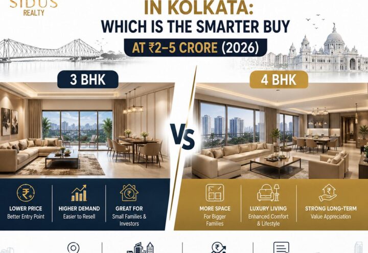 3 BHK vs 4 BHK in Kolkata